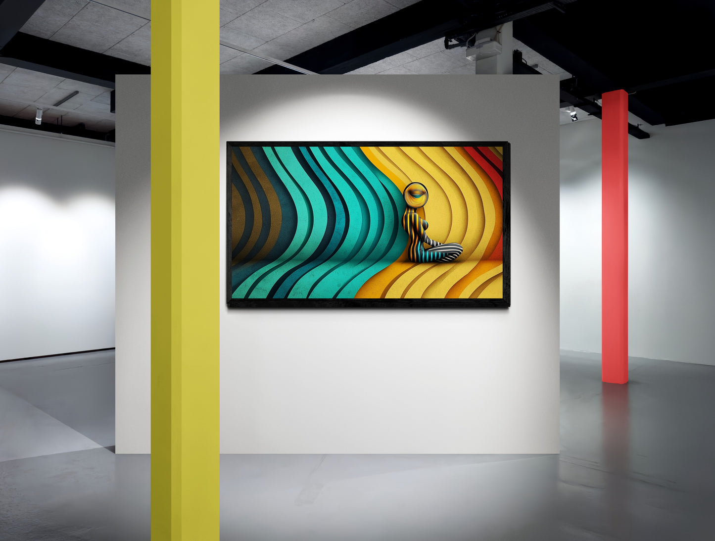 “The Waves of Silence” – A meditative fusion of form and color