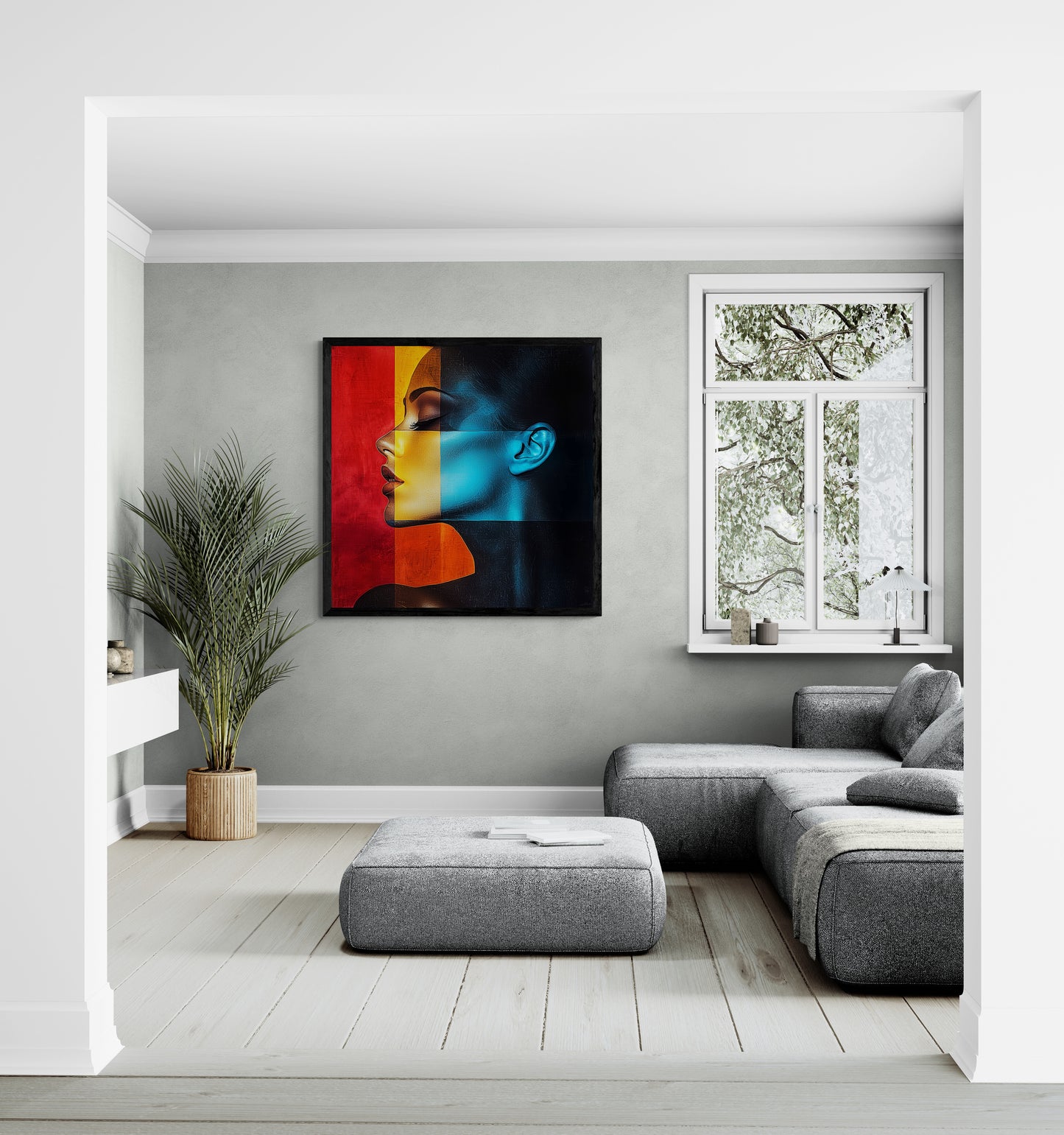 “Color Window of the Soul” – A harmonious composition of geometry and expression