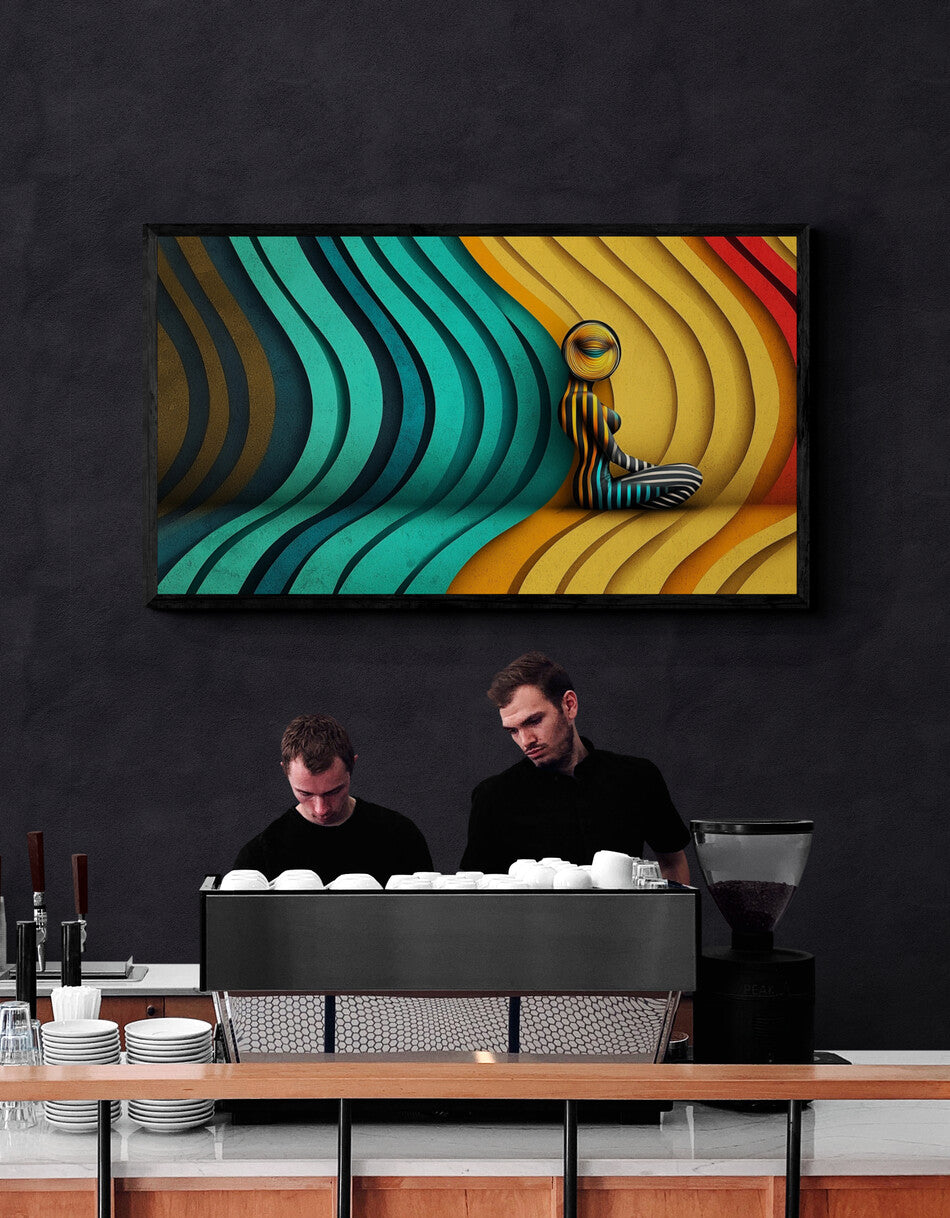 “The Waves of Silence” – A meditative fusion of form and color