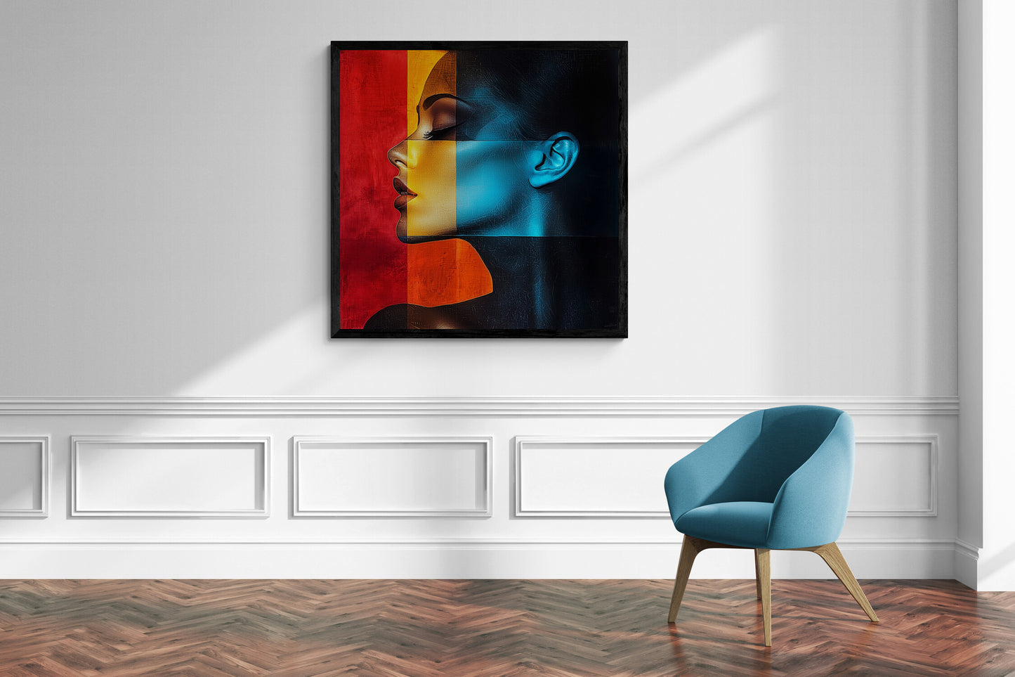 “Color Window of the Soul” – A harmonious composition of geometry and expression