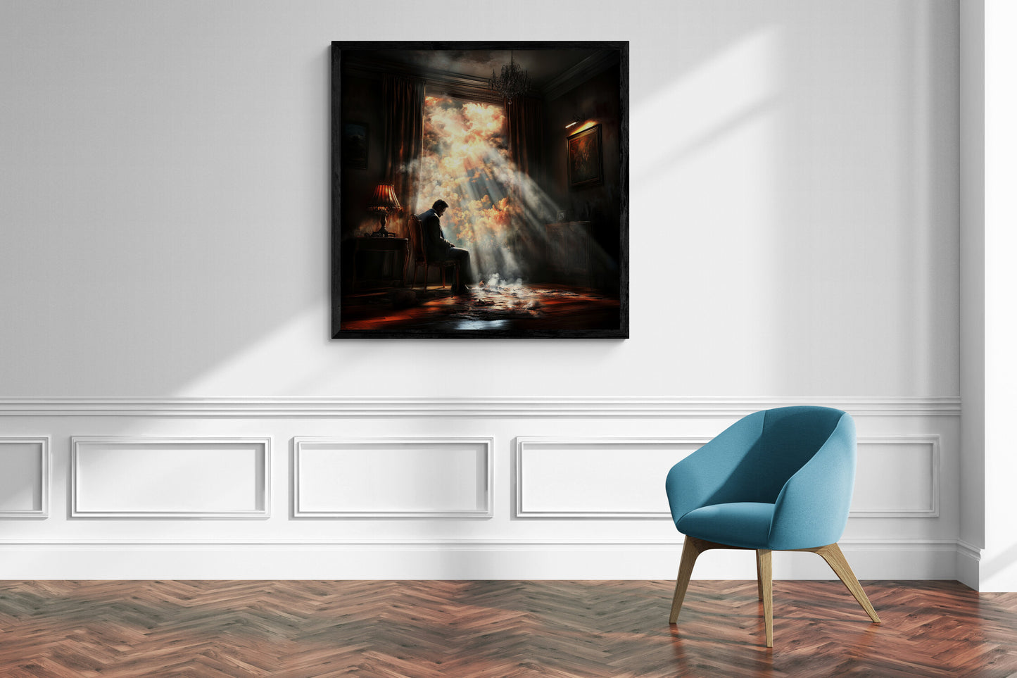 “Sunbeams of Reflection” – A haunting composition of light and inwardness