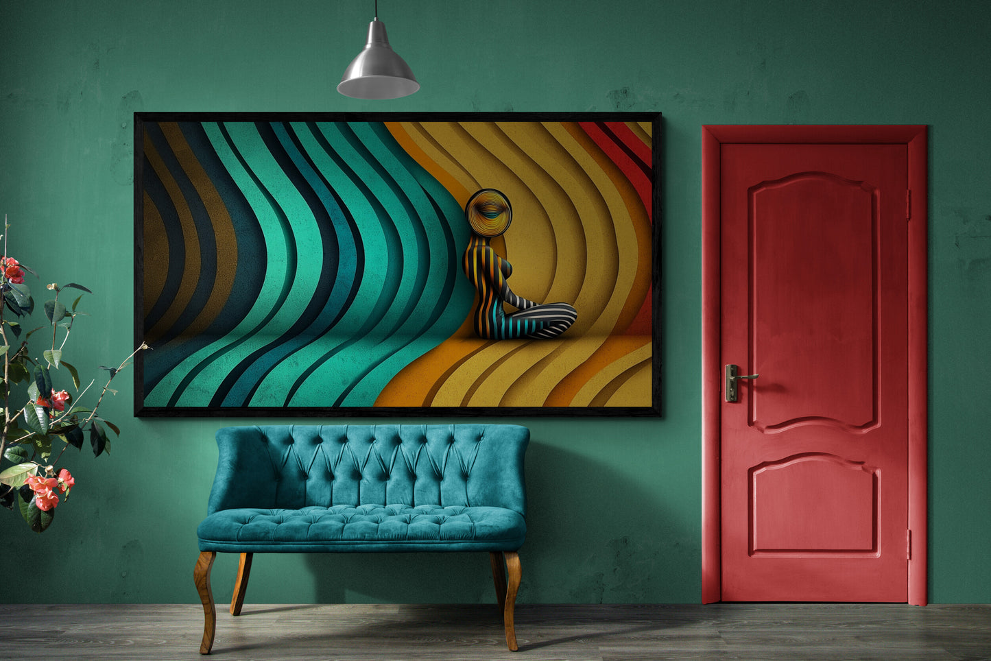 “The Waves of Silence” – A meditative fusion of form and color