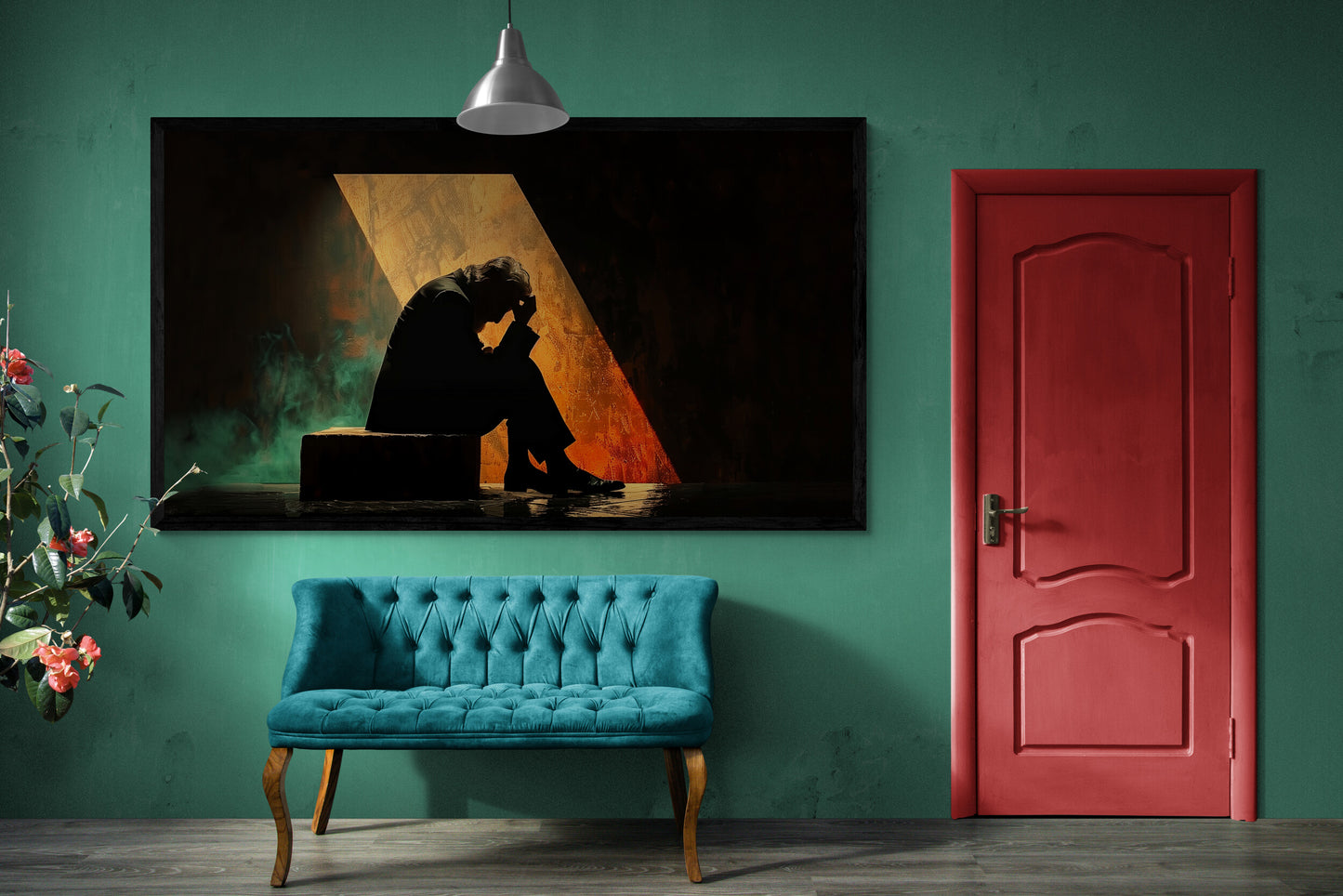 “The Burden of Thoughts” – A haunting fusion of shadow and hope