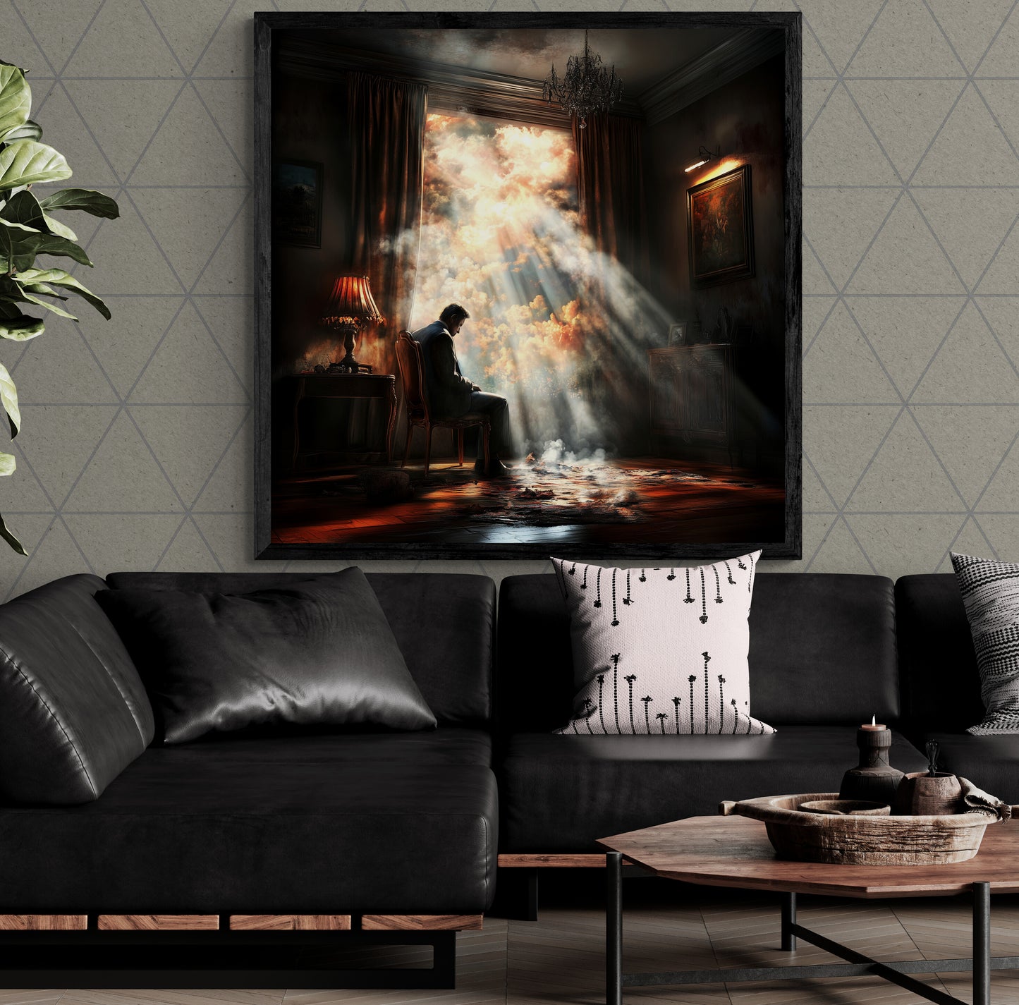 “Sunbeams of Reflection” – A haunting composition of light and inwardness