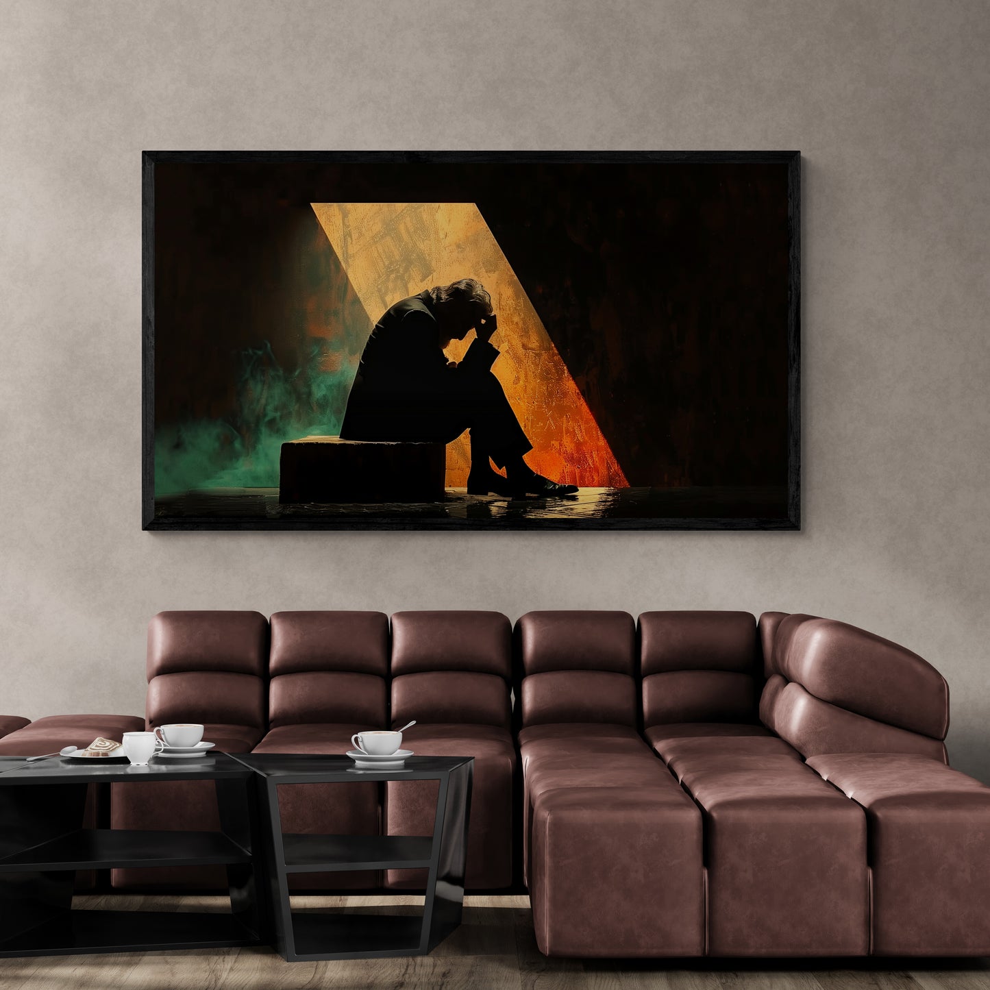 “The Burden of Thoughts” – A haunting fusion of shadow and hope
