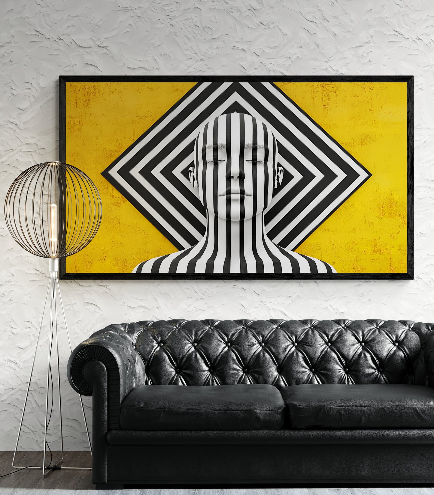 „In den Linien der Stille“ – Eine op-artische Meditation zwischen Kontrast und Ruhe