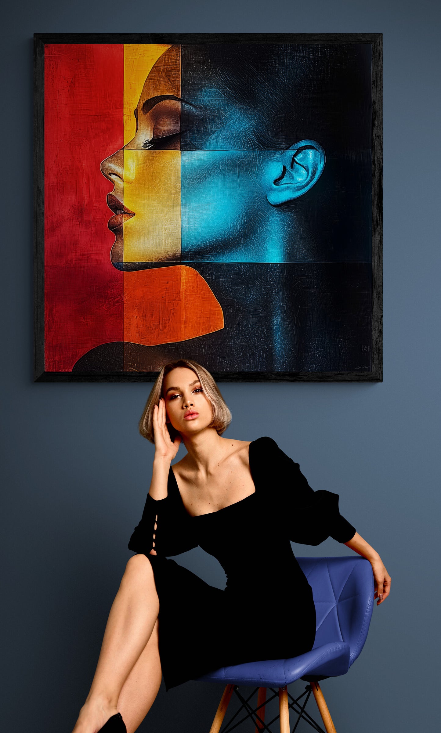 “Color Window of the Soul” – A harmonious composition of geometry and expression