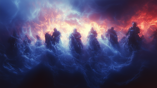 „Reiter der Flammen und Schatten“ – Ein episches Schauspiel von Macht und Mysterium