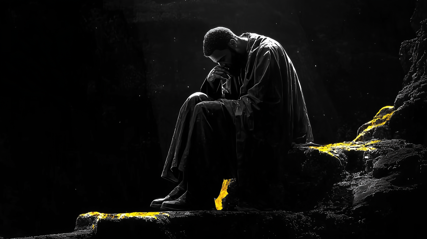 „Nachdenkliche Stille“ – Ein Moment der Reflexion und Einsamkeit