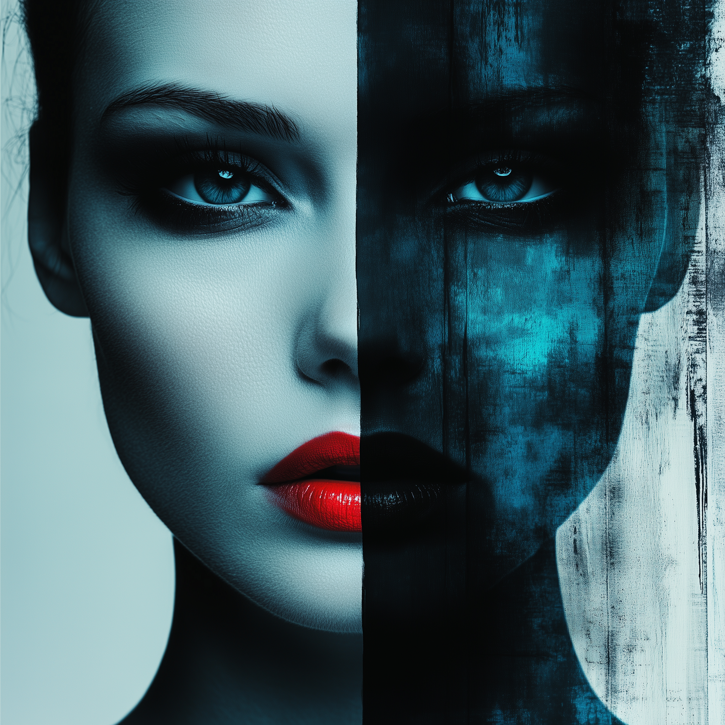 „Schatten der Seele“ – Abstraktes Porträt