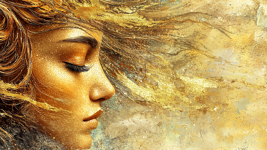 „Goldenes Flüstern“ – Ein Hauch von Eleganz und Licht