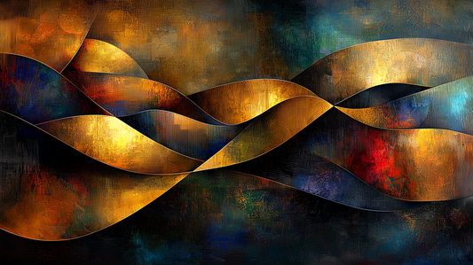 “Waves of Eternity” – An abstract work of art full of dynamism and balance