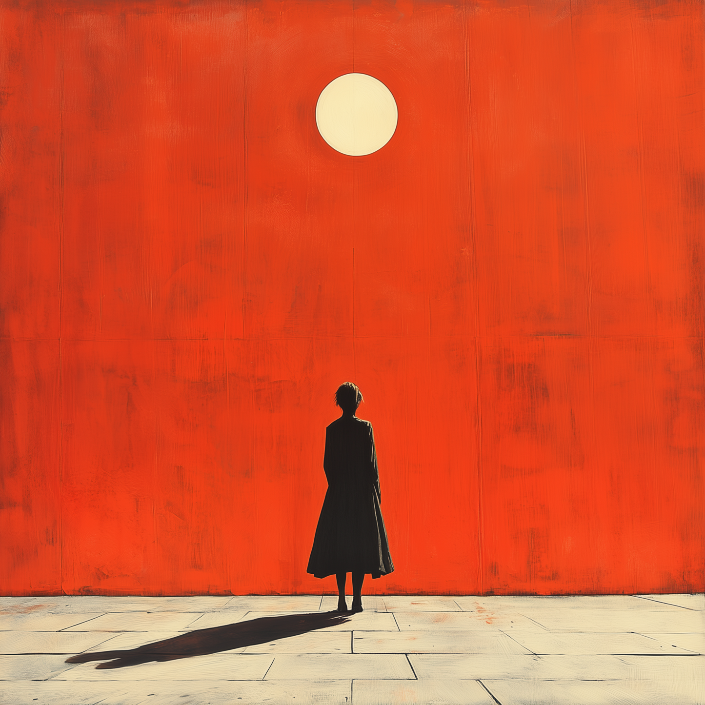 “The Red Wall” – A minimalist reflection on isolation and hope
