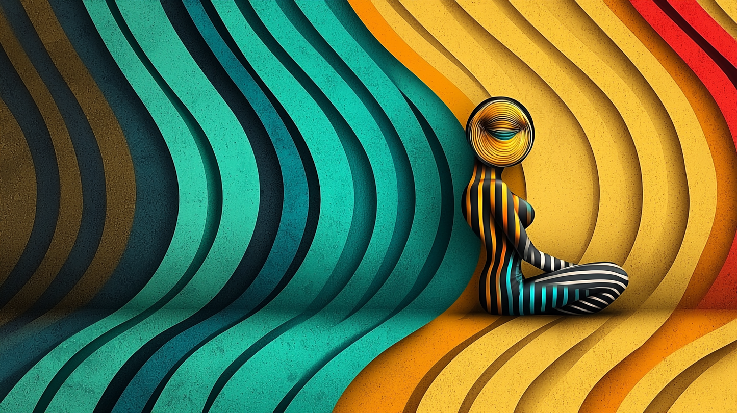 “The Waves of Silence” – A meditative fusion of form and color