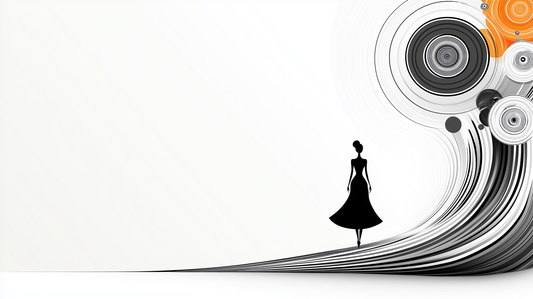 „Spiralen der Eleganz“ – Minimalistisches Design mit femininer Silhouette