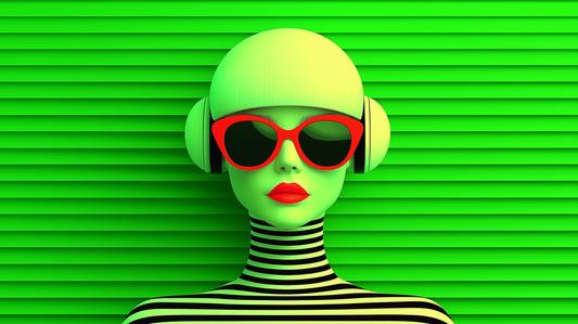 „Neon-Vision“ – Futuristisches Porträt mit kräftigen Farben