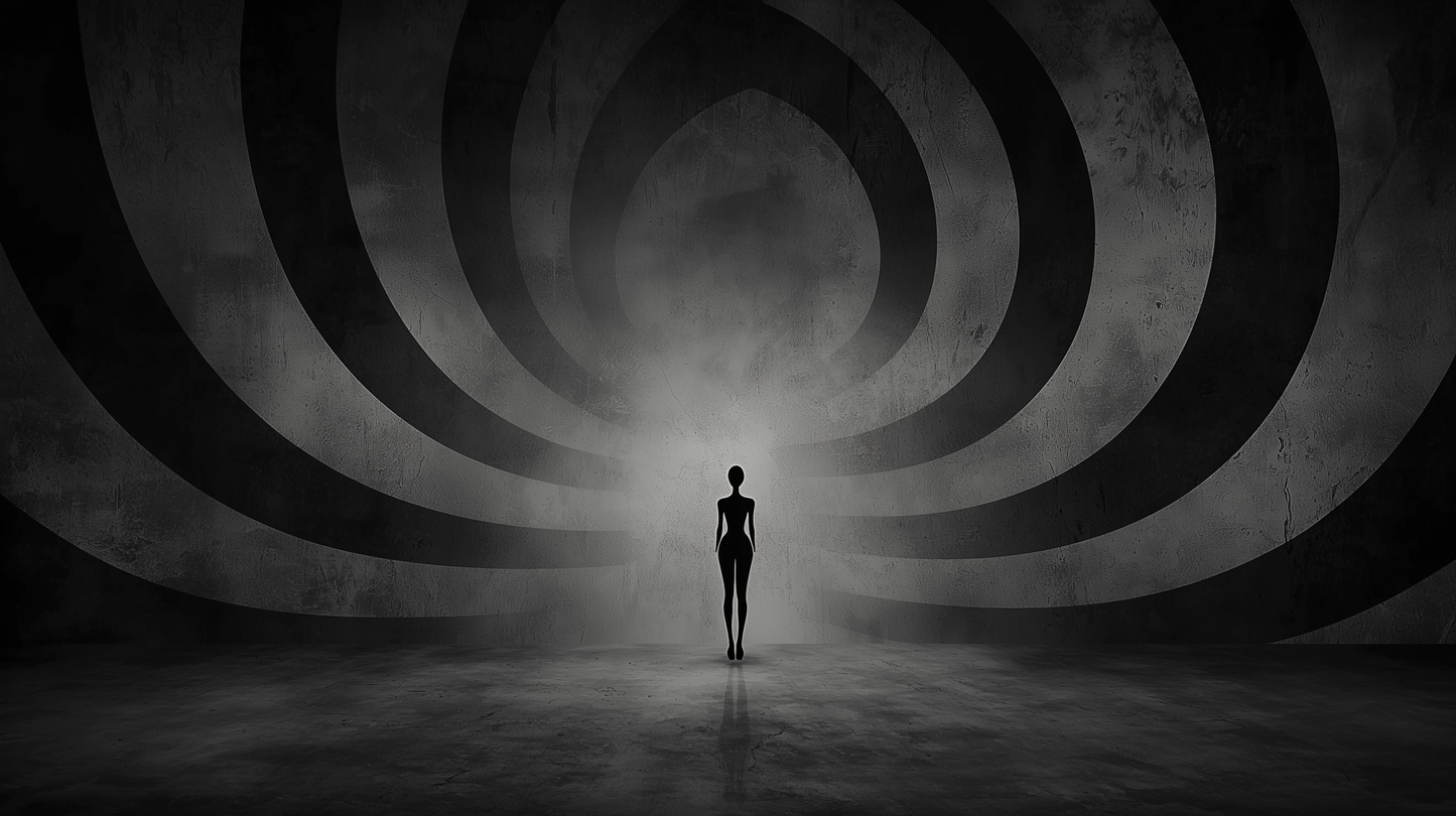 “Echoes of Silence” – Mystical Play of Light and Shadow