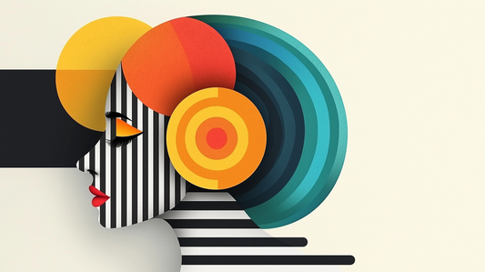 „Kreis der Farben“ – Abstraktes Profil mit geometrischen Elementen