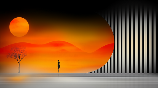 „Sonnenklang der Linien“ – Kunstwerk der Harmonie und Kontraste