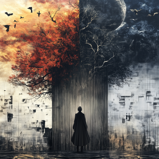 “The Gate of Duality” – A Journey Between Light and Darkness