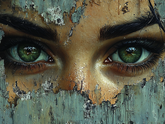 "The Eyes of Time" - Abstract Portrait
