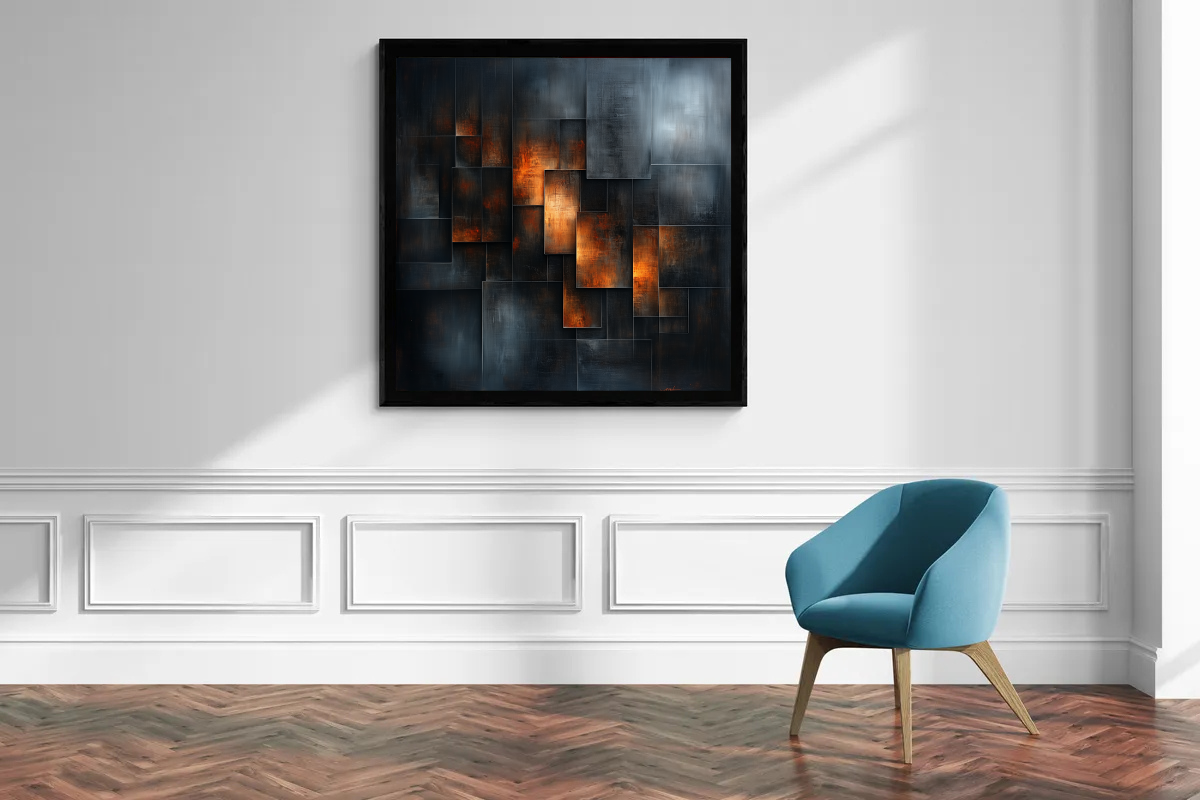 “Flaming Structures” – A Dance of Geometry and Light