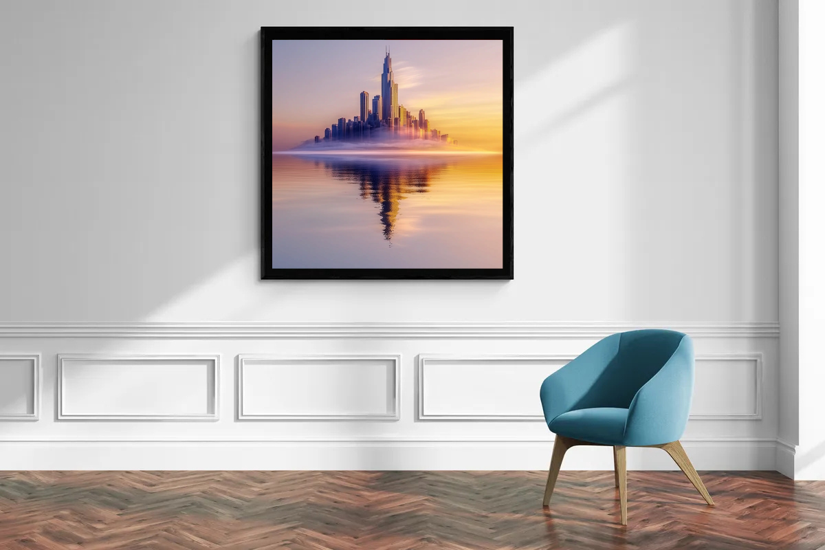 "City of Dawn" - Skyline in the gentle light of sunrise