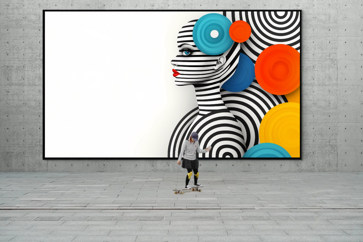 „Optische Harmonie“ – Faszinierendes Spiel aus Linien und Farben