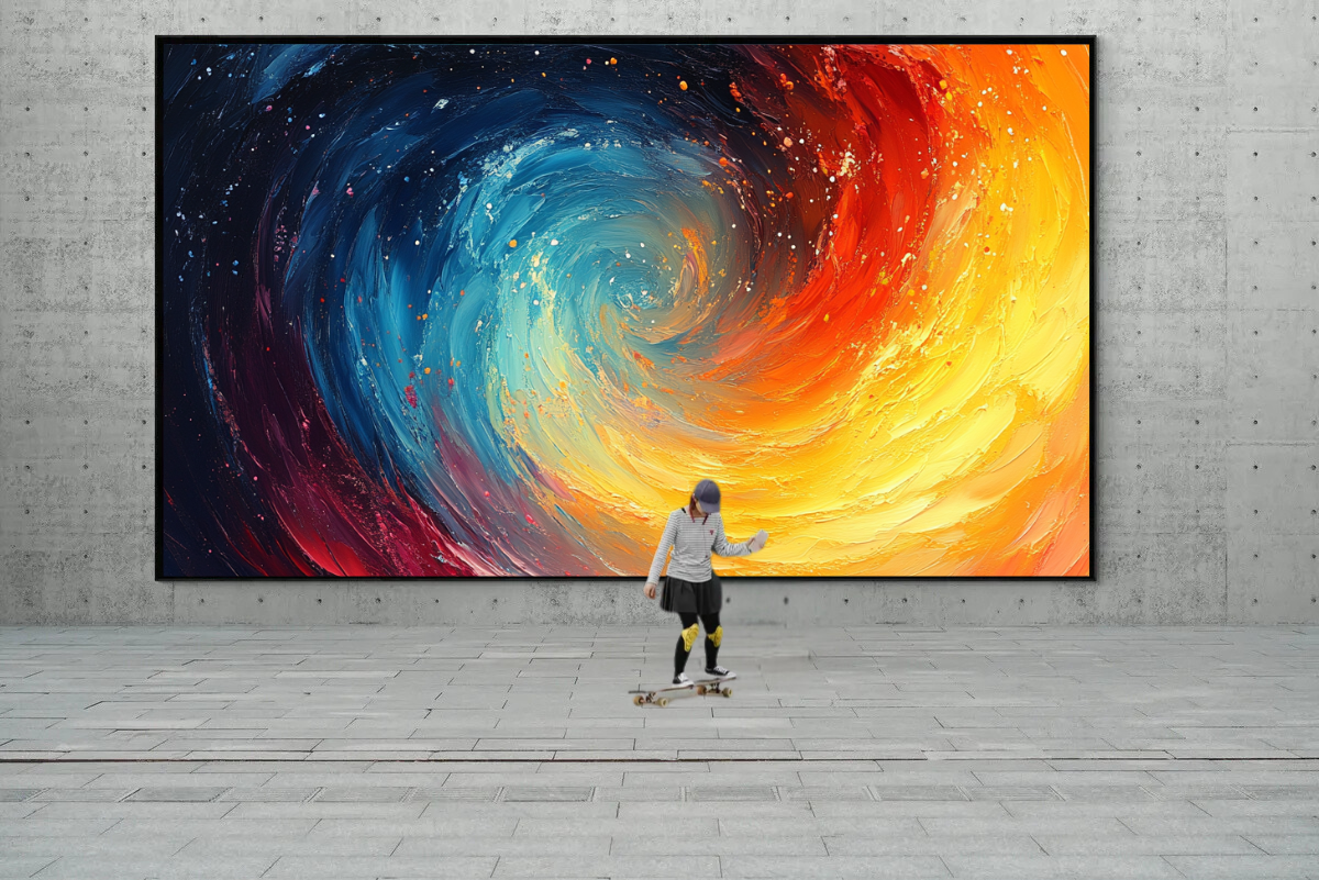 "Cosmic Vortex" – Abstract Color Spectacle