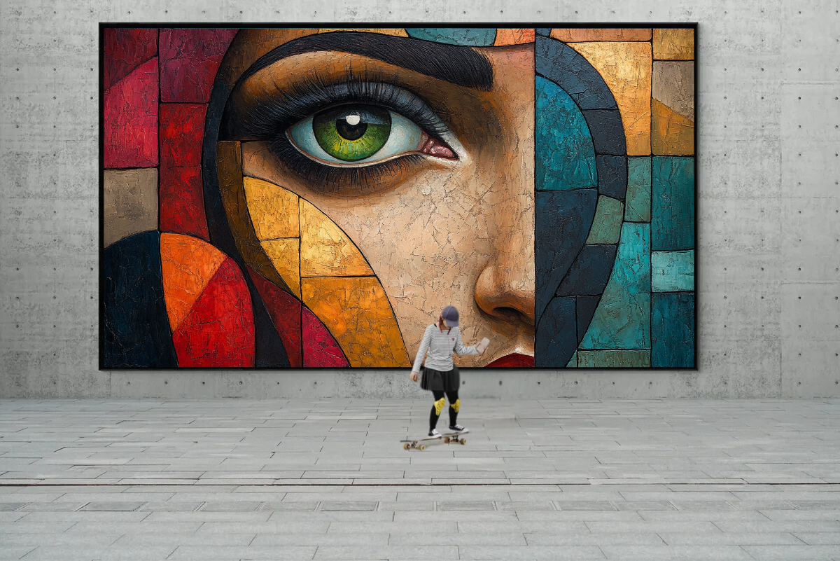 "Mosaic of the Soul" - Abstract Portrait