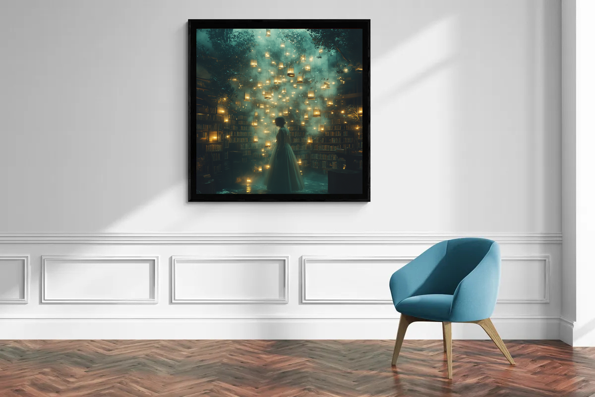 “The Library of Lights” – Magical scenery full of splendor and mystery