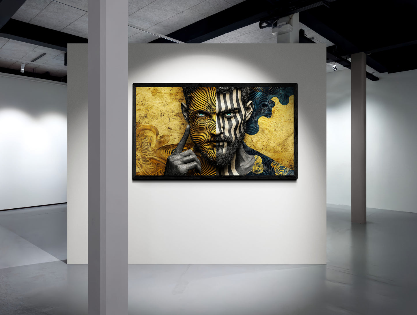 "Duality of Lines: A Homage to Contrasts and Inner Strength"