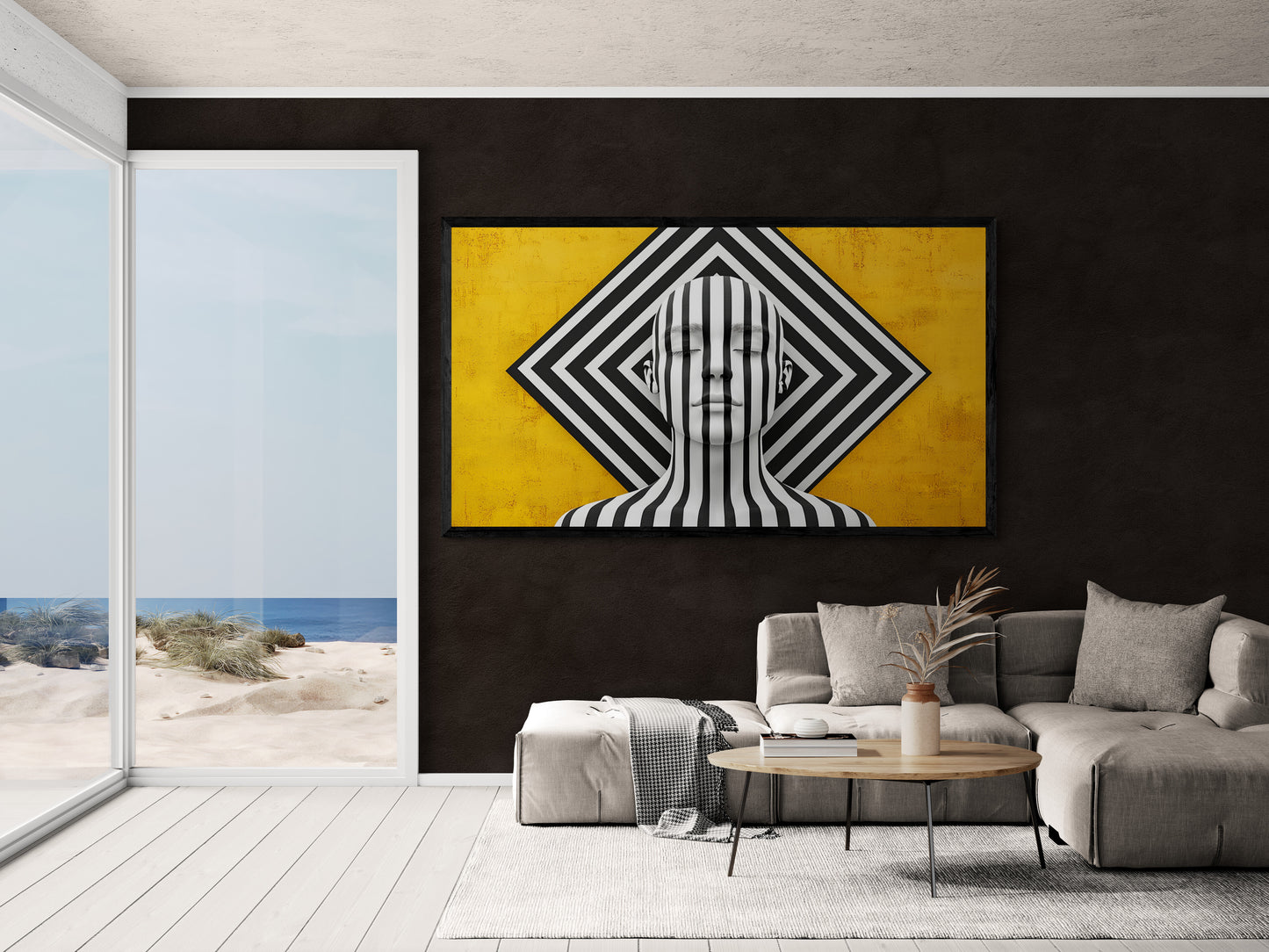 „In den Linien der Stille“ – Eine op-artische Meditation zwischen Kontrast und Ruhe