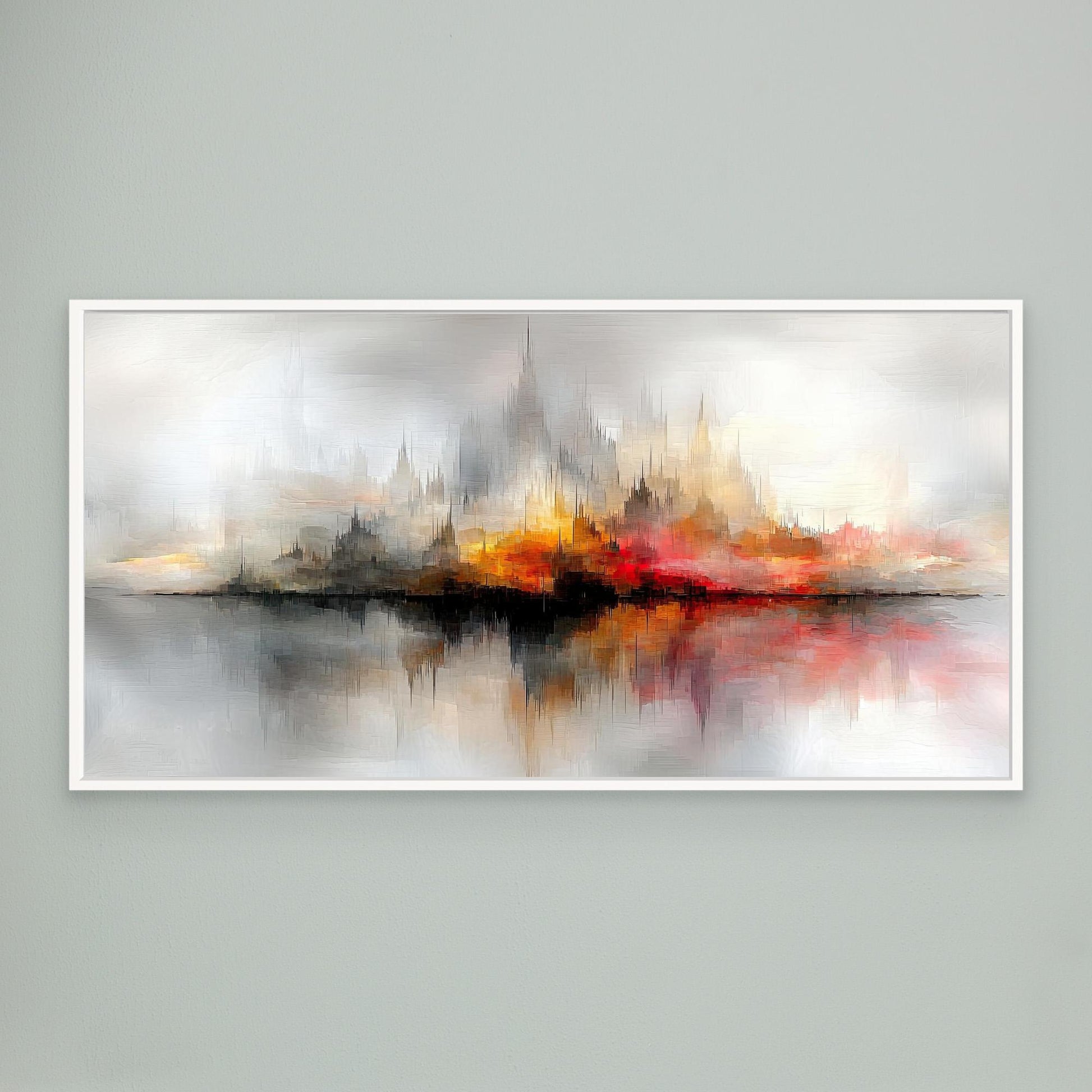 „Feuer und Nebel – Die schwebende Skyline“