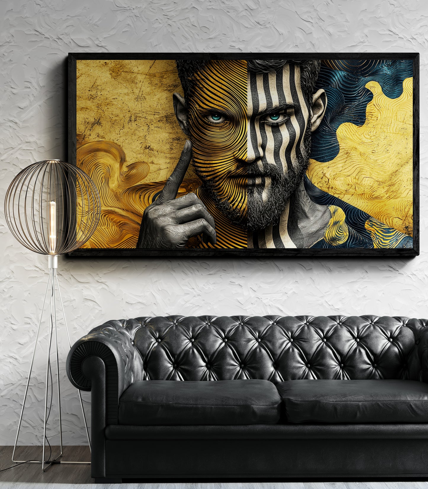 "Duality of Lines: A Homage to Contrasts and Inner Strength"