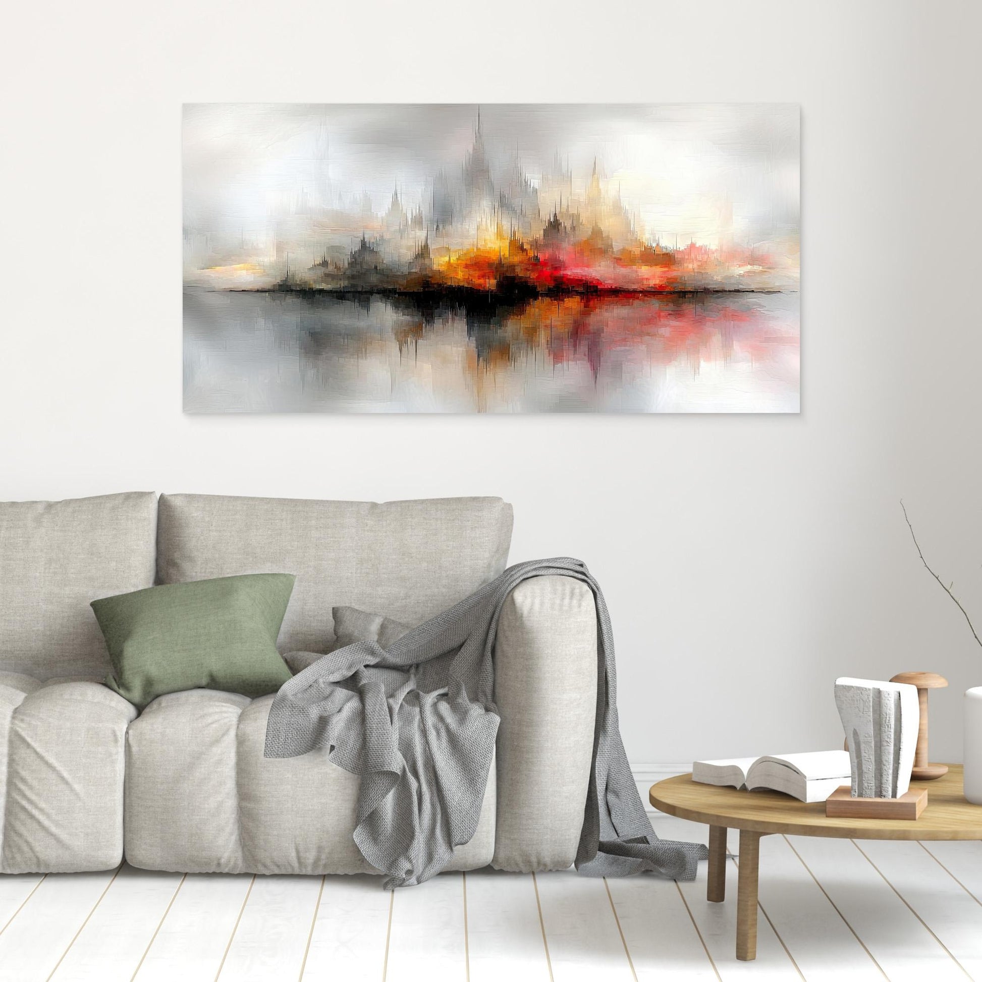 „Feuer und Nebel – Die schwebende Skyline“