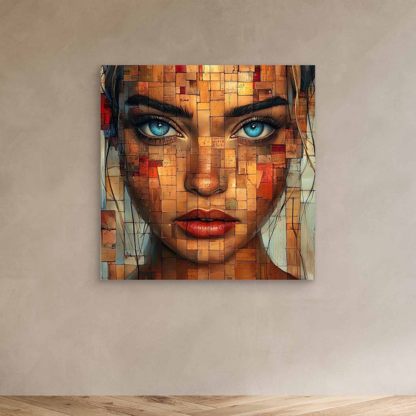 „Mosaik der Seele“ – Kunstdruck im Stil der Mail Art