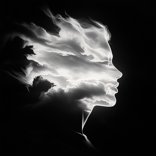 "The Dreamer" – Surreal Cloud Portrait 