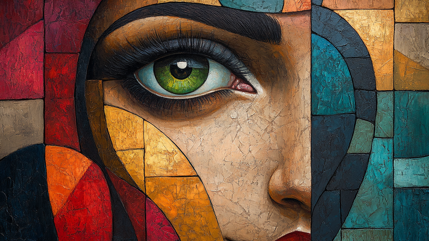 "Mosaic of the Soul" - Abstract Portrait