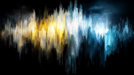 „Echo der Stadt“ – Abstrakte Skyline in kontrastreichen Tönen