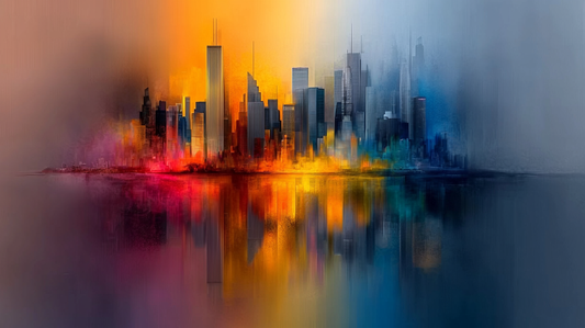 "Lights of Dusk" – Skyline in the Interplay of Colors