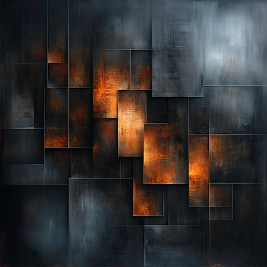 “Flaming Structures” – A Dance of Geometry and Light